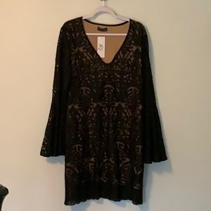 Woman’s Black Lace Dress NWT. LARGE